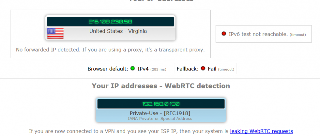 WebRTC Detection
